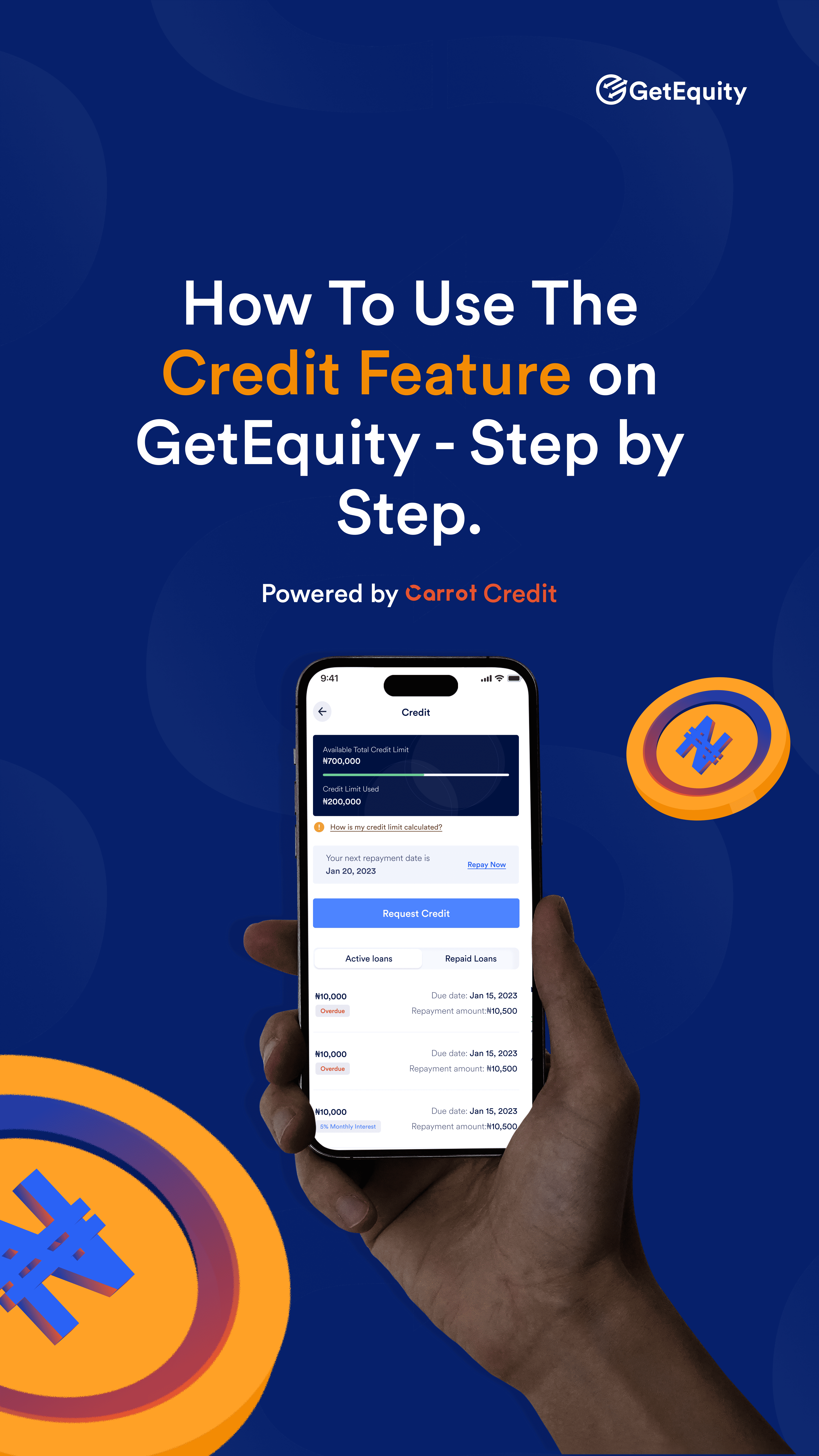 How to use the credit feature